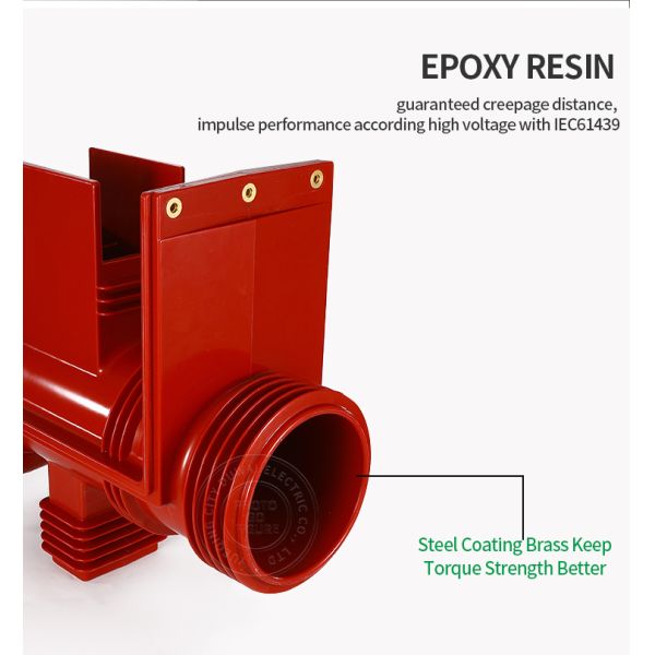 DUWAI CH3-40.5KV/660-3 High Voltage Epoxy Resin Suspension Composite Epoxy Resin Insulator for High Voltage Cabinet Contact Box for Indoor Switch Gear