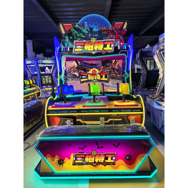 Dinosaur Rise Shooting Ticket Redemption Game 5-Player Mall Traffic