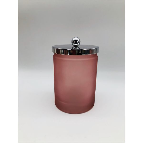 Frosted Red Seven-Piece Set Glass Bathroom Accessories For Home Hotel