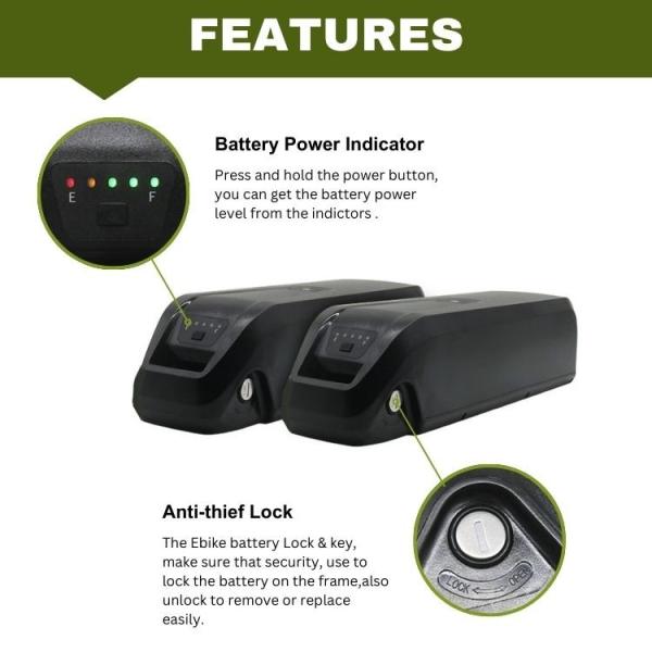 High Capacity Ebike Lithium Battery 52V 24v 36v  48v Lifepo4 Ebike Battery