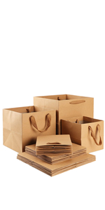 Retail Bag with Rope Handle, Metallizing, Business Bags, Craft Bags, Party Bags, Recyclable Bags