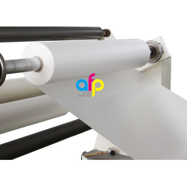 High Grade Matte Film Lamination , White Bopp Thermal Film For Paper / Paperboard