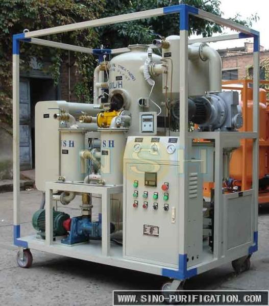 Tipo máquina da limpeza do purificador do reboque de óleo do vácuo alto/do óleo fábrica de tratamento do óleo