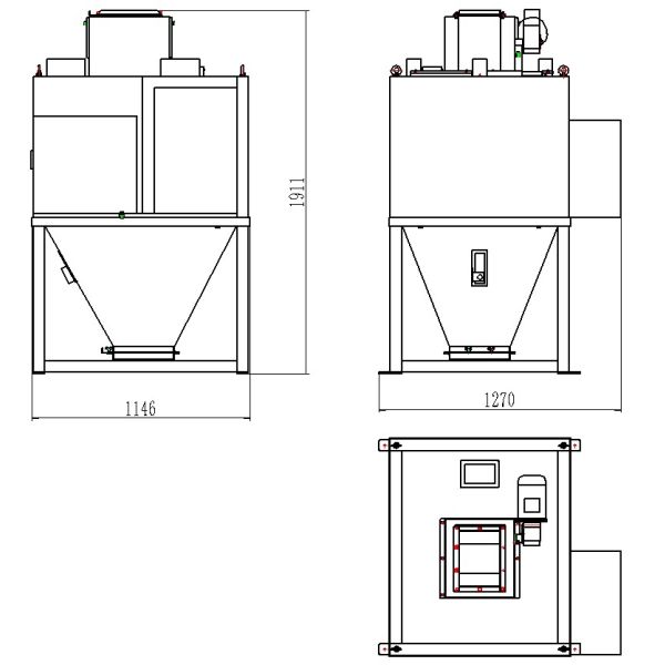 Масштаб ISO9001 подачи машины риса PLC AC380V смешивая Semi автоматический