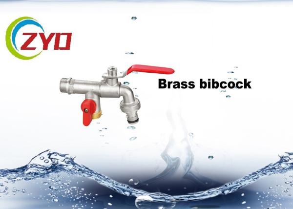 Two Handle Bibcock Taps For Washing Machine Wall Mounted Installation