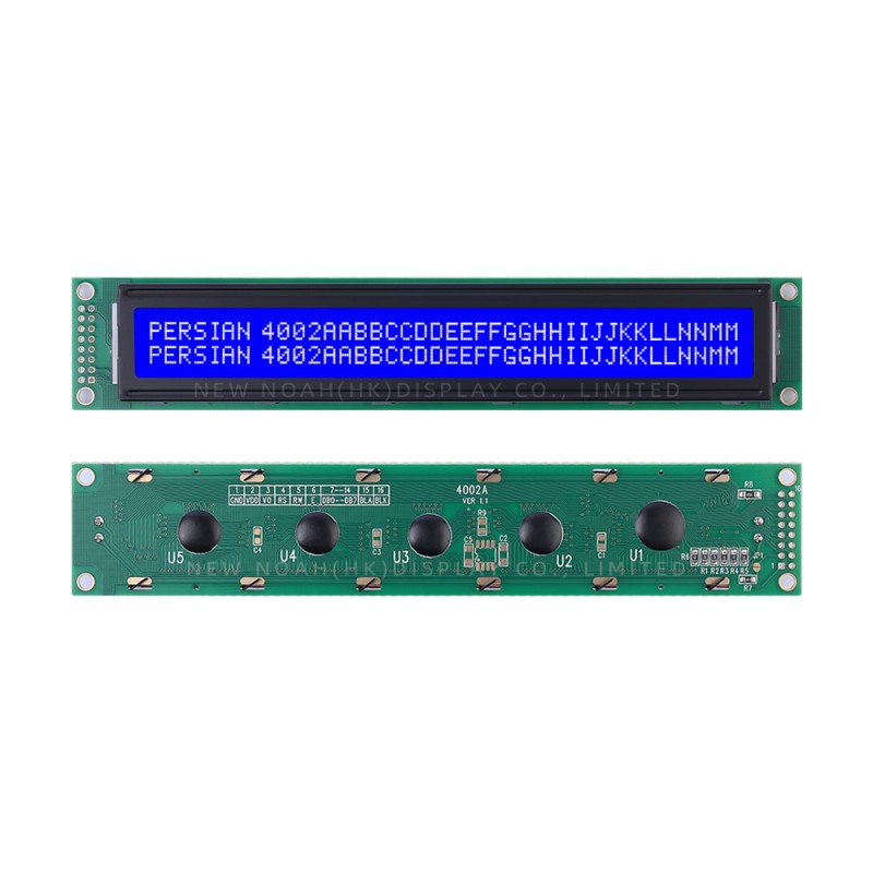 Persian Blue Film White Letters 4002A LCD Character Screen LCM Module ST7066U LCM LCD Module