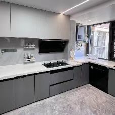 Modern Design Custom Melamine Kitchen Pantry Cabinets | Contractor Kitchen Cabinet Solutions