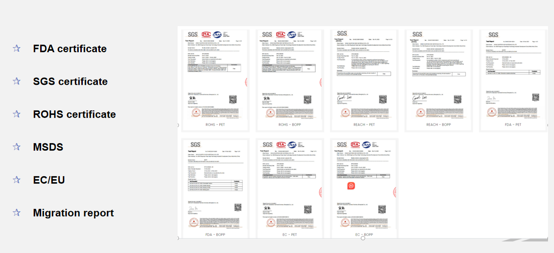 Customized Width And Thickness BOPP Heat Sealable Film Rolls