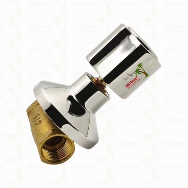 Chrome Plated Brass Stop Valve Global Valve South American Style B 1/2