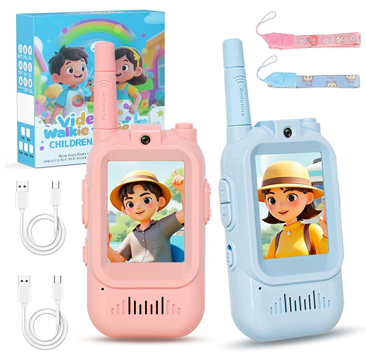 Portable Mini Children Wireless Walkie Talkie Cameras Cheap Toys for Kids with Video Intercom Voice Changing  As Christmas Gift
