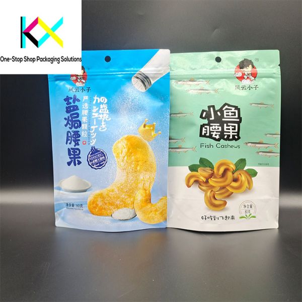 Custom Food Packaging Bags For Food And Snacks Stand Up Pouch With Barrier Foil Adopt Digital Printing