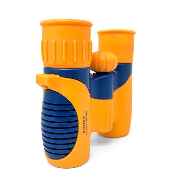 Orange Childrens Binoculars 8x21 For Go Sightseeing CE / FCC / RoHs Certified