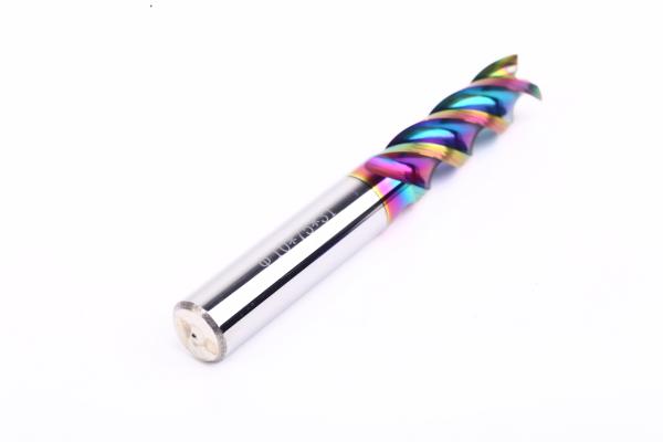 DLC Coating Tungsten Steel Aluminum End Mill With Center Cutting