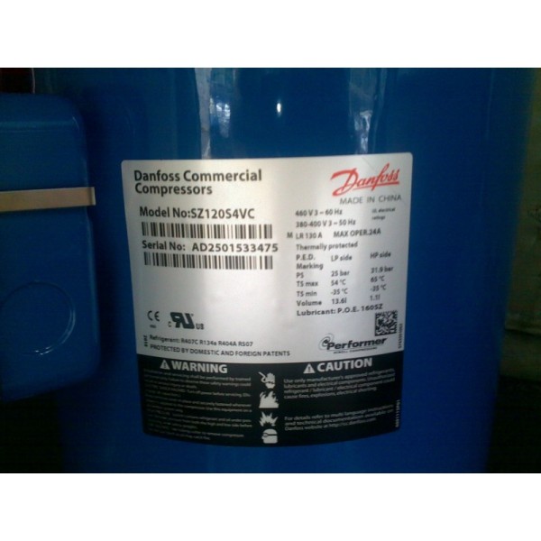 10HP Performer Scroll Compressor R22 Hermetic Refrigeration Compressor SM120S4VC SM120-4VM R22 380V 90KG