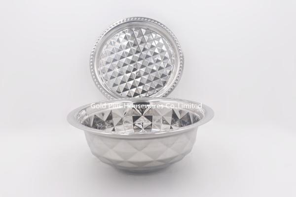 0.068cbm Flat Edge Stainless Steel Basin Vegetable Washing