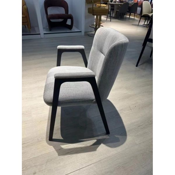 Elegant Ash Wood Dining Chair with Premium Upholstery