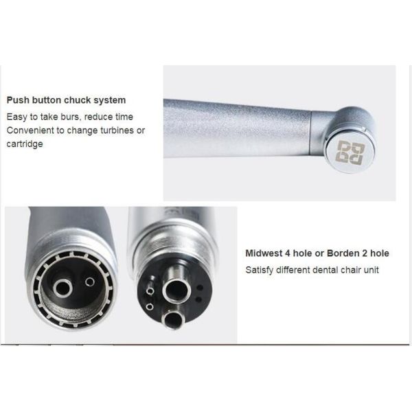 Турбины 300000 Наконечники открытого патрона зубоврачебные к керамическому подшипнику 350000rpm