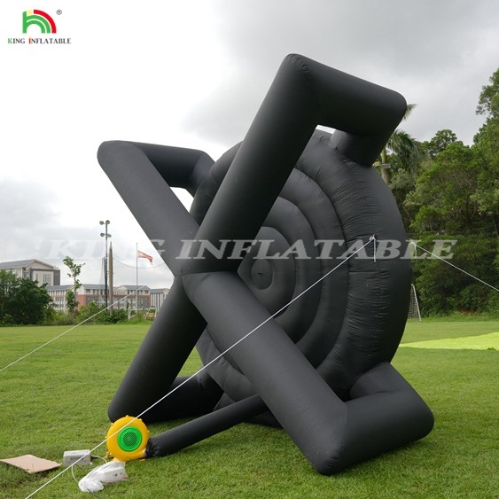 Outdoor Inflatable Soccer Darts Board With 8pcs Soccer Ball 370W Blower Support Frame For Kick Dartboard Sport Game