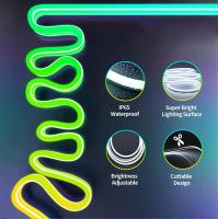 16.4ft RGB Silicone Neon Strip Light Remote Control Smart Color Changing