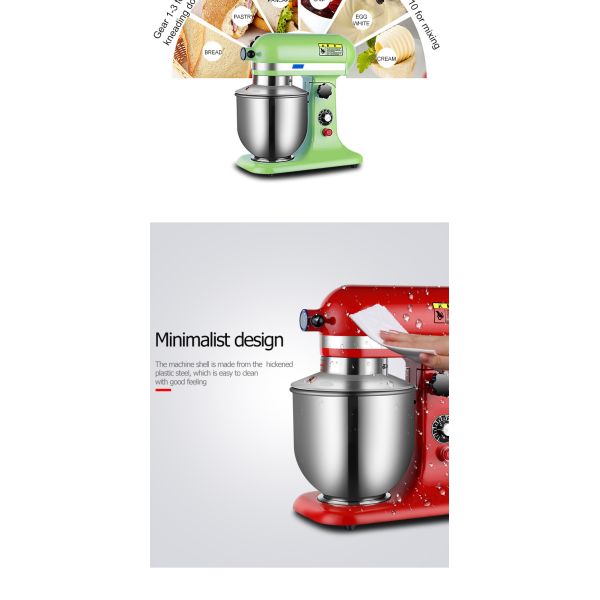 22 кг нержавеющая сталь многоцветный спиральный кухонный тестомешальник для хлебного напитка