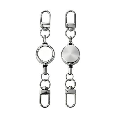 Blank Retractable Sublimation Badge Reel Keychain Personalized Photo Keychains