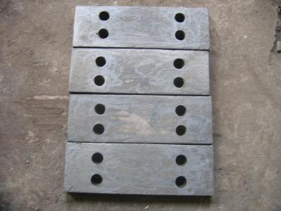 Alloy Steel Castings Plates For Jaw Crusher With Sandblasted Treat