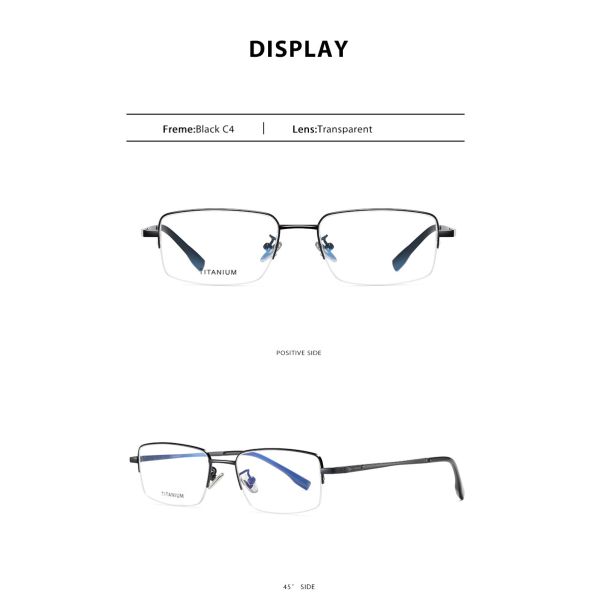 Оптически стекла гибкие, стекла металла титана оправы женщин людей половинные