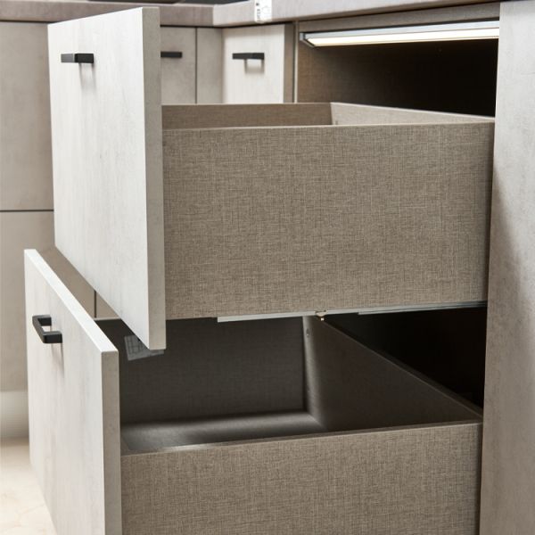 Durable Kitchen Unit Set Furniture Wooden Sample Designs PVC Kitchen Cabinets