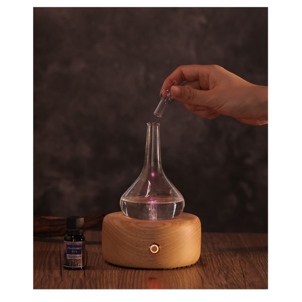 Customized Size Real Wood Essential Oil Diffuser Waterless High End For Hotels