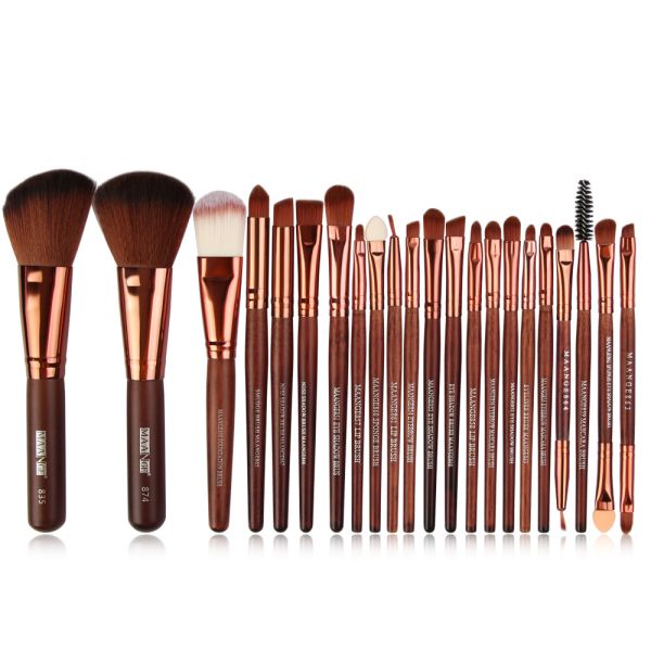 lWholesale Brown Color  Makeup Brushes Fan Brush Best Make up Brushes