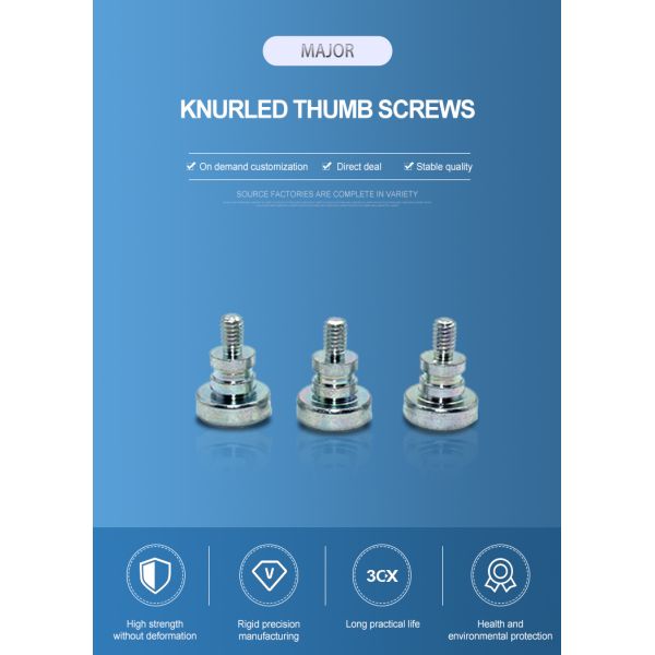 Vis spéciales à épaule vis à pas cylindrique non standard vis à étape avec finition zinc plaquée