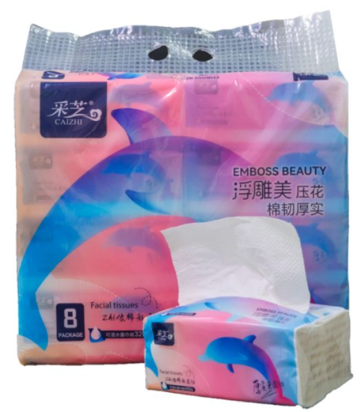 6.8KW Power Consumption Automatic Facial Tissue Paper Bundle Packing Machine with Pre-made Bag Packing and 0-45°C Operating Temperature