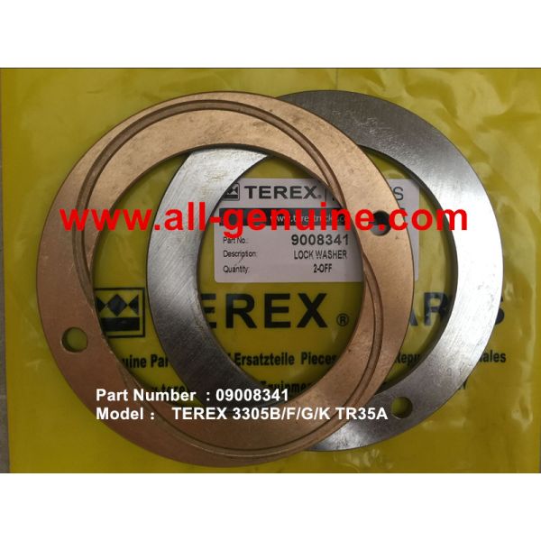 TEREX 09008341 LOCK WASHER NHL DUMP TRUCK MINING TR35 TR50 TR60 TR100 3305B 3305F 3303 3307 TR45 TR70 MT4400