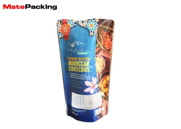 Moisture Proof Microwavable Food Pouches Stand Up Packaging Bag Eco - Friendly