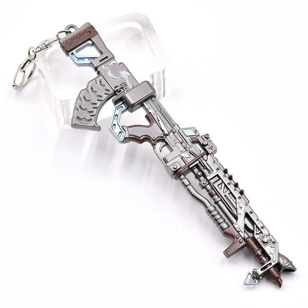 Customers customize popular shooting games Ape x mini metal 16 cm keychain toys mechanical gun models gift