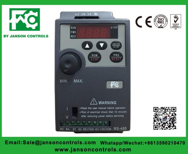AC220-380V IP20 0.4kw 0.75kw 2.2kw 3.7kw frequency inverter with RS485 Communication