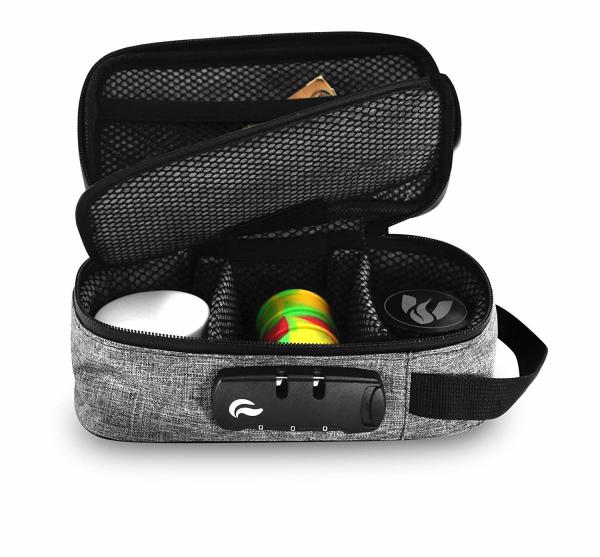Skunk Sidekick Carbon Smell Proof bags w/Combo LockNEW Collection Grey 8 x 4 x 3inches