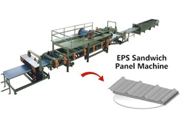 300KW Power PU Sandwich Panel Production Line Steel Thickness 0.3 - 0.8mm