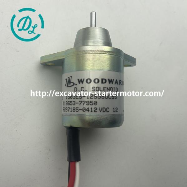 Válvula solenoide de cierre de combustible Yanmar 12VDC 119653-77950