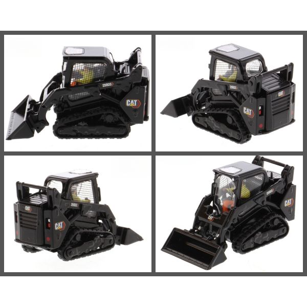 DM 259D3 Cargador de vía compacto de aleación de ingeniería modelo negro Edición 1:50 85677BK