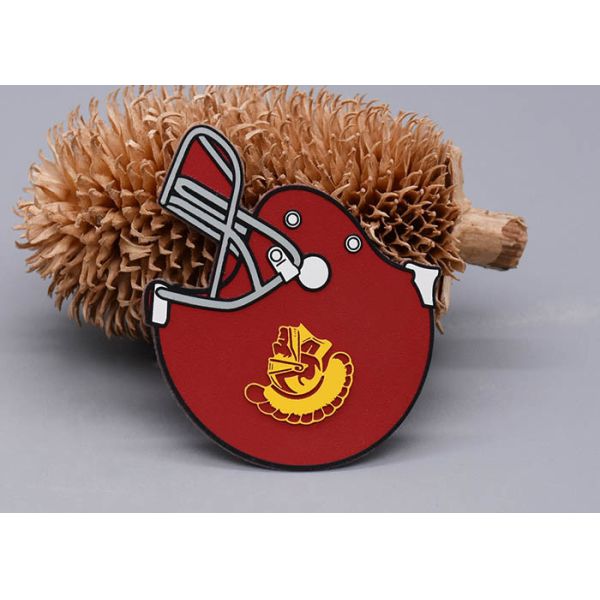 Мягкая ультразвуковая отрезанная заплата силиконовой резины с плоским печатая логотипом