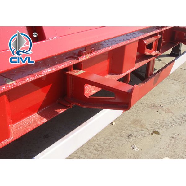 3 Line 6 Axles Fuwa Axles Low Bed 100T Semi Trailer Trucks For Equipment Transportation