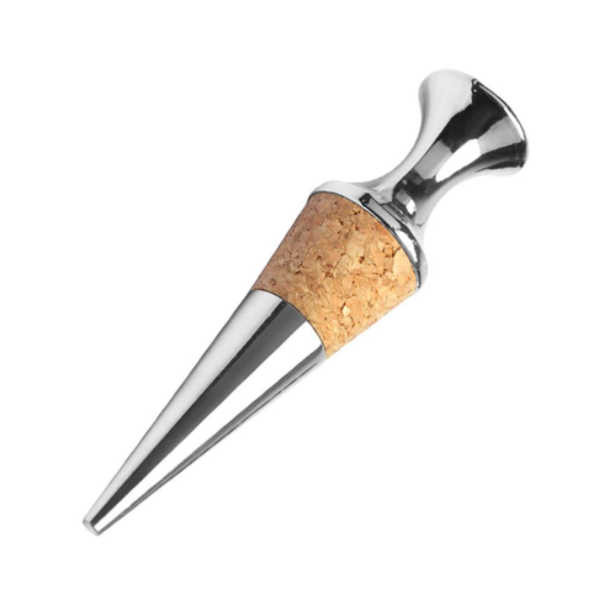 Great promotion and wedding favor gift idea, wine accessories wine bottle stopper, food grade chrome plating