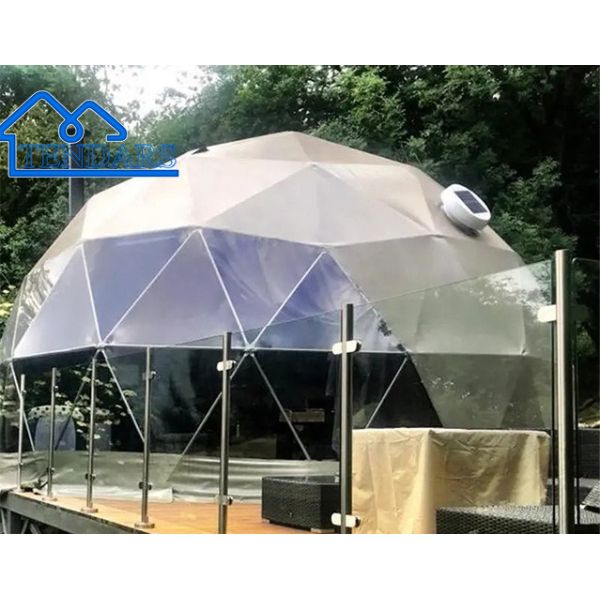 Commercial Outdoor White,Red,Yellow,Optional Color Dome Tent With Platform For Hotel/Camping/Long-Live