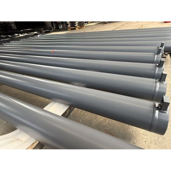Hard Chrome Plated Telescopic Hydraulic Double Acting Cylinder For Construction Machinery