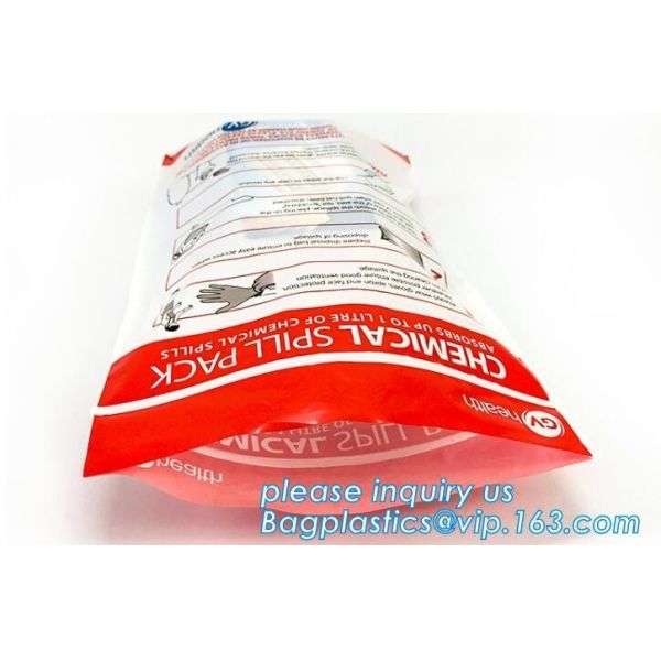 Le SAC de LABORATOIRE de SPÉCIMEN de BIOHAZARD zip-lock de sac, sachets en plastique imprimés de serrure de fermeture éclair, sac médical de transport, transport de spécimen de laboratoire met en sac