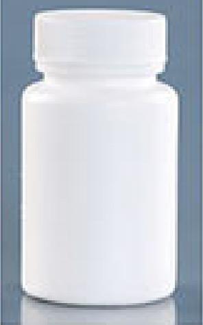 Medical Pill Solid Plastic Capsule Bottles PE Material White Cap