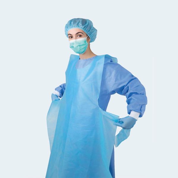 vestido cirúrgico descartável de pouco peso impermeável do vestuário de proteção 5000pcs médico