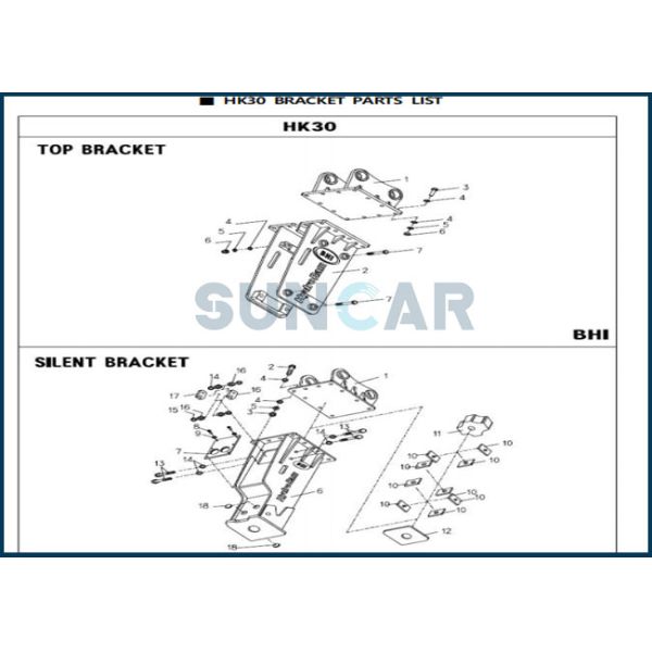 D3691500 Hydraulic Hammer Service Kit Breaker Seal Kit Fits HK30