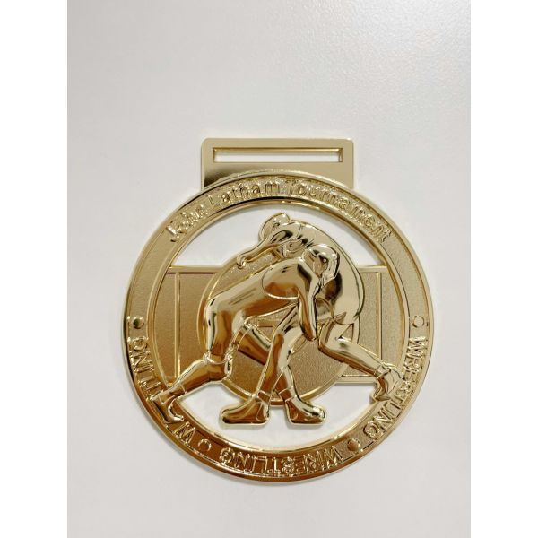 3D Die Cast Zinc Alloy Soccer Medals with Gold Silver Bronze Plating for Sports Awards
